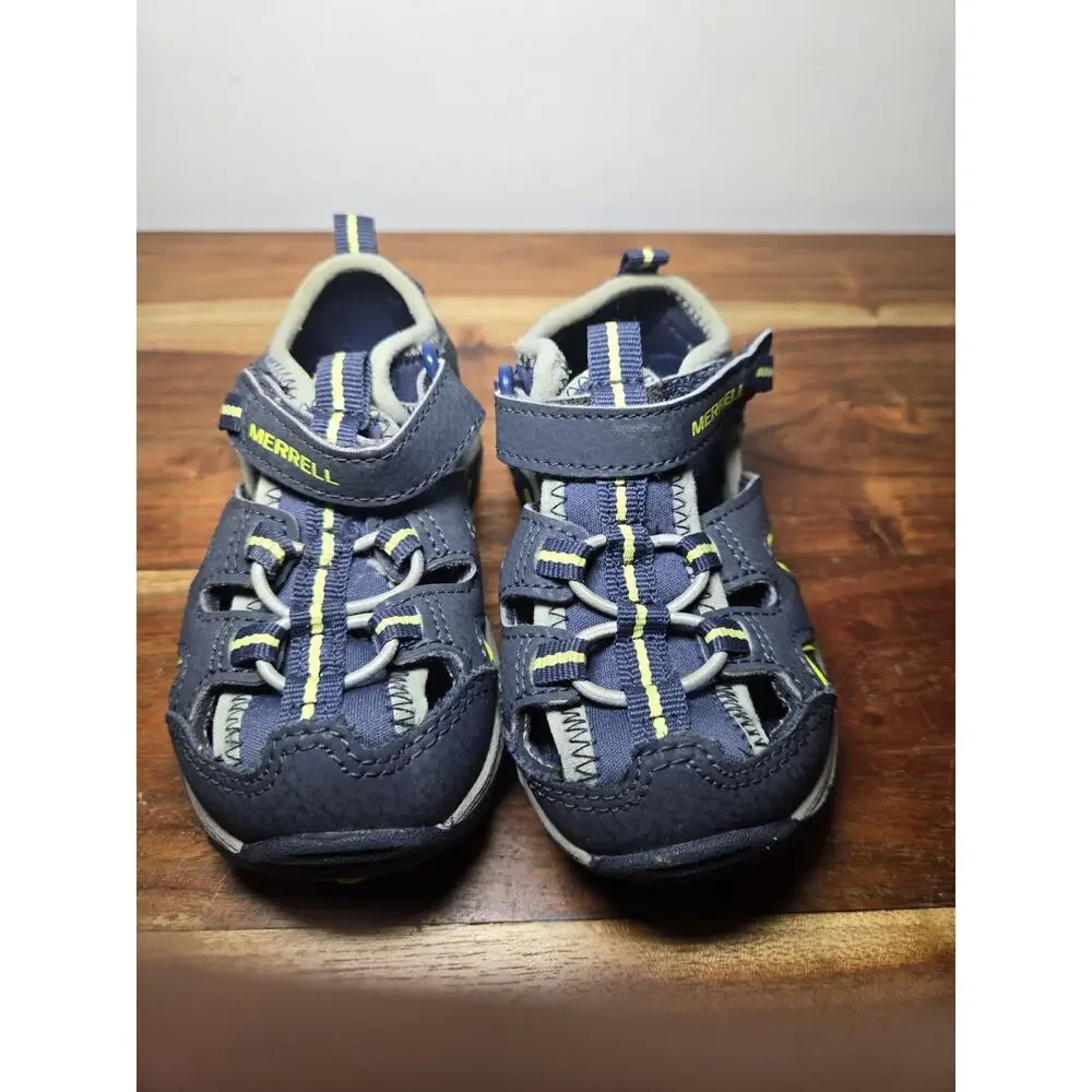 Merrell “Hydro 2 Boys Sport Sandals” Sz 7M Hiking Navy Blue Adjustable Str